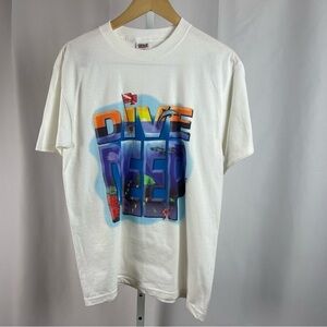 Anvil Medium Dive Deep Ocean Diving Nature Graphic Tee Shirt Fish Dolphin